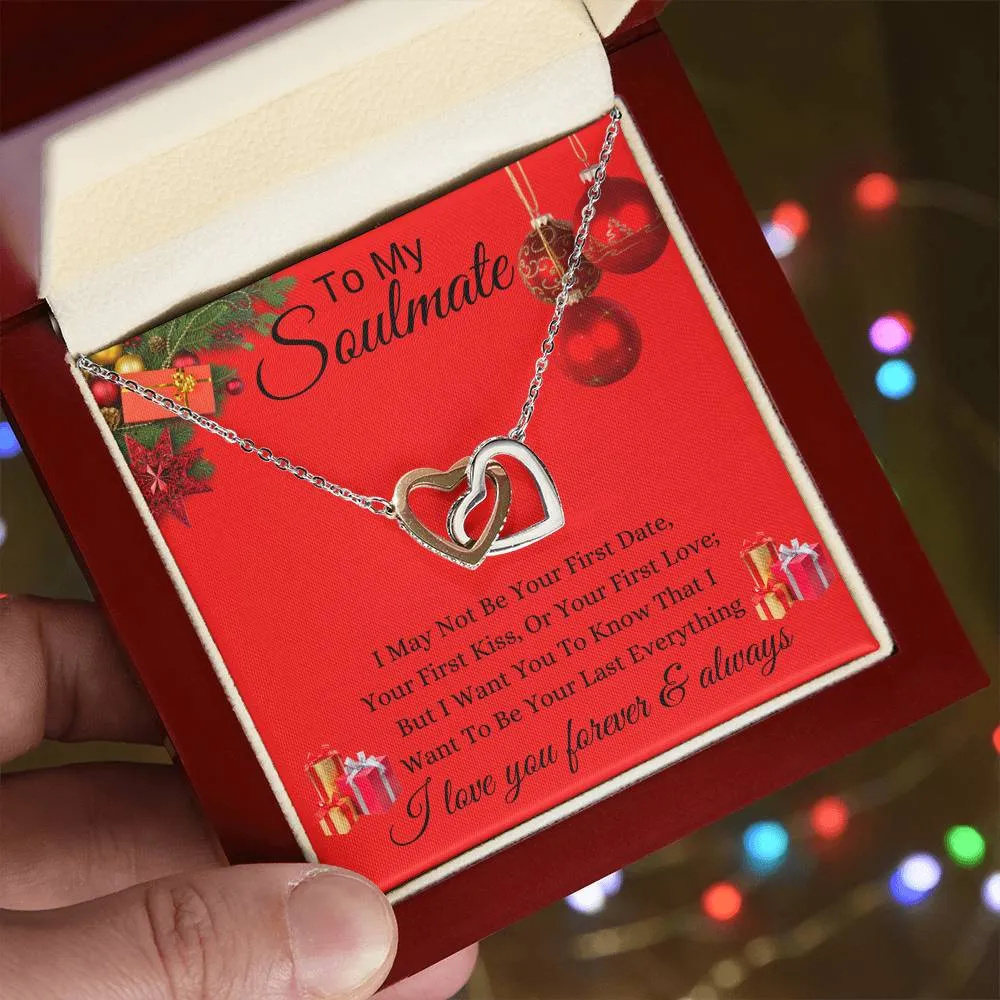 Red - To My Soulmate l Interlocking Heart - Xmas