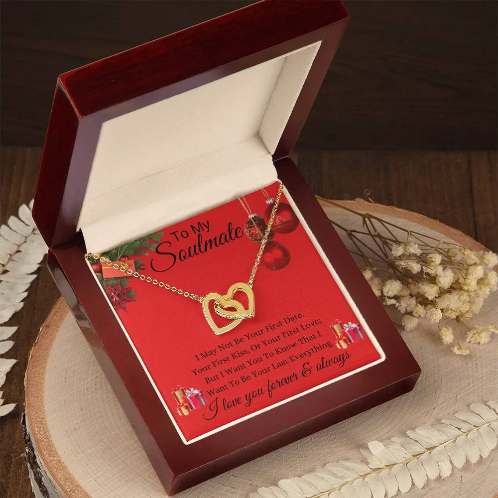 Red - To My Soulmate l Interlocking Heart - Xmas