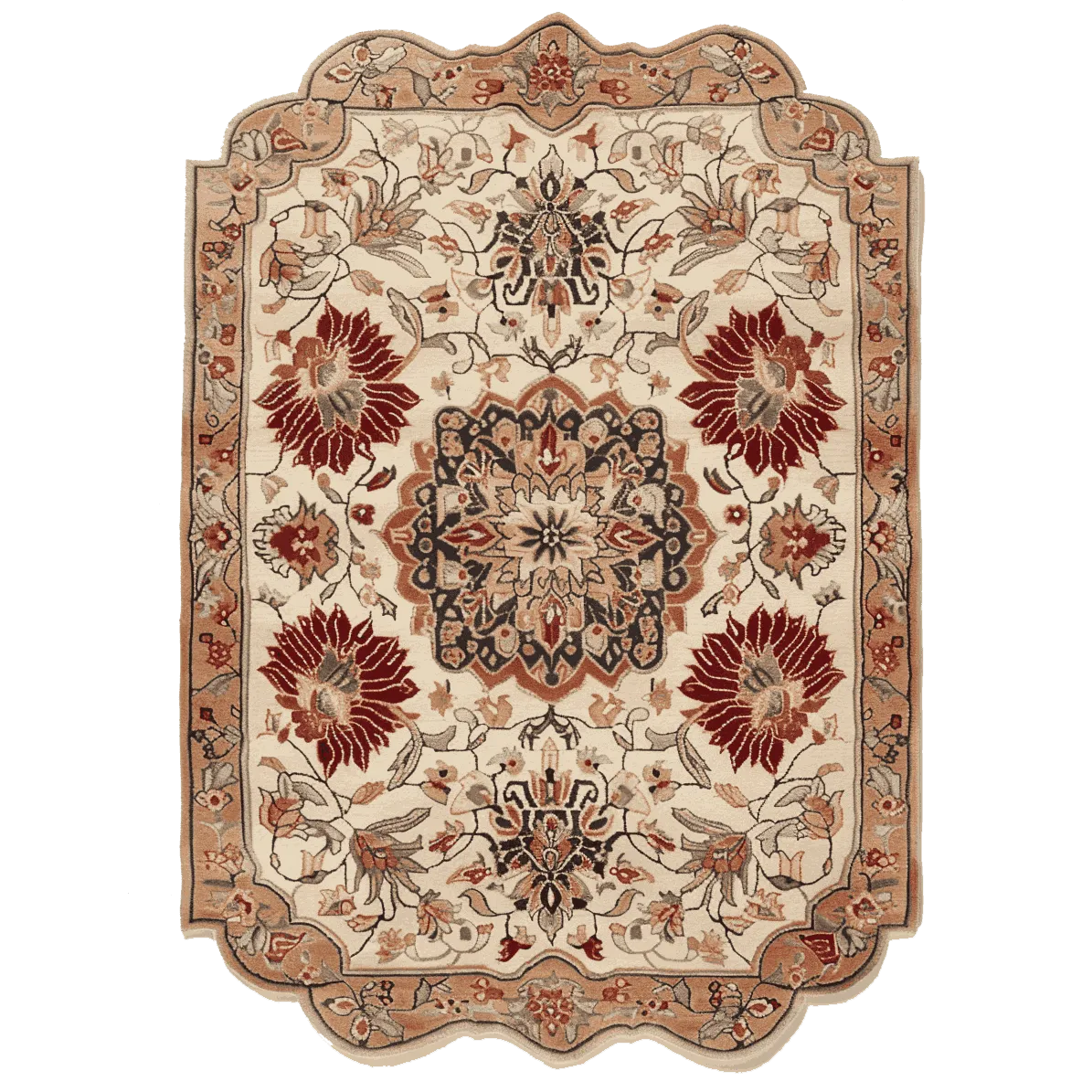 Regal Petal Hand-Tufted Rug