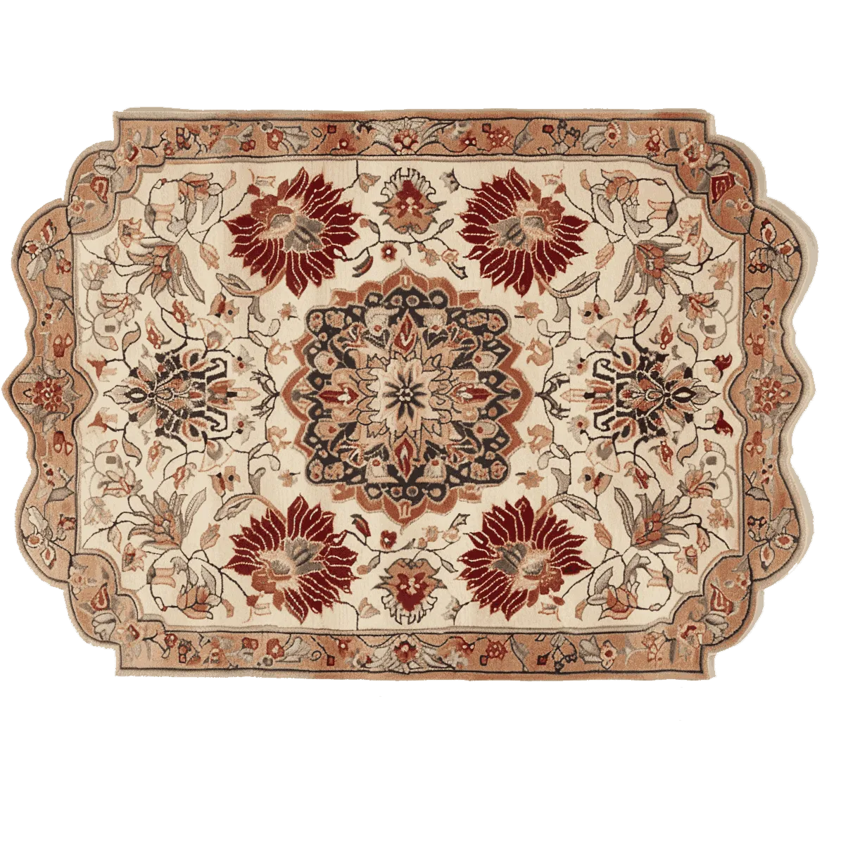 Regal Petal Hand-Tufted Rug