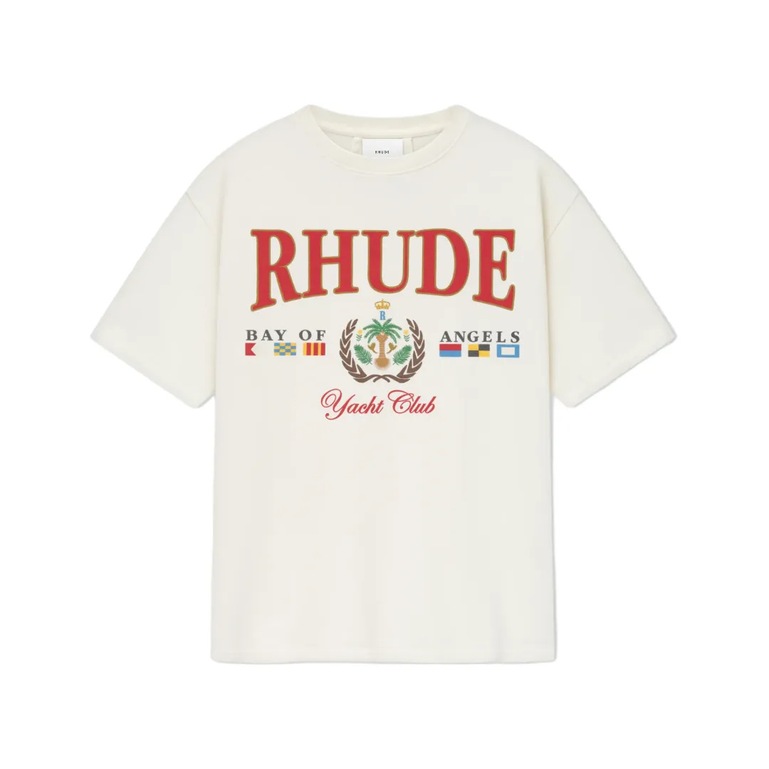 RHUDE BAY OF ANGELS YACHT TEE WHITE