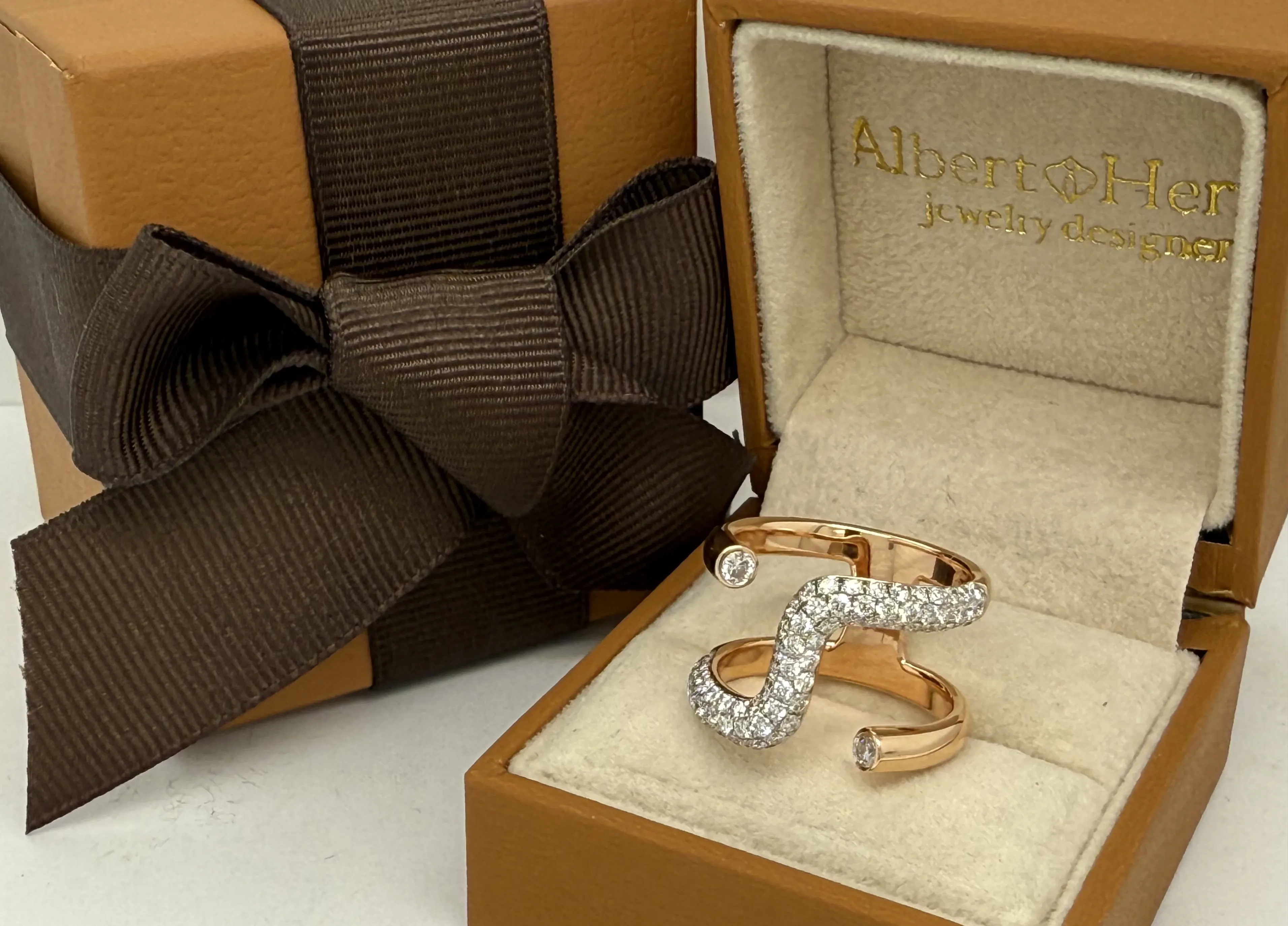 Ring Exotic Rose Gold & Diamonds
