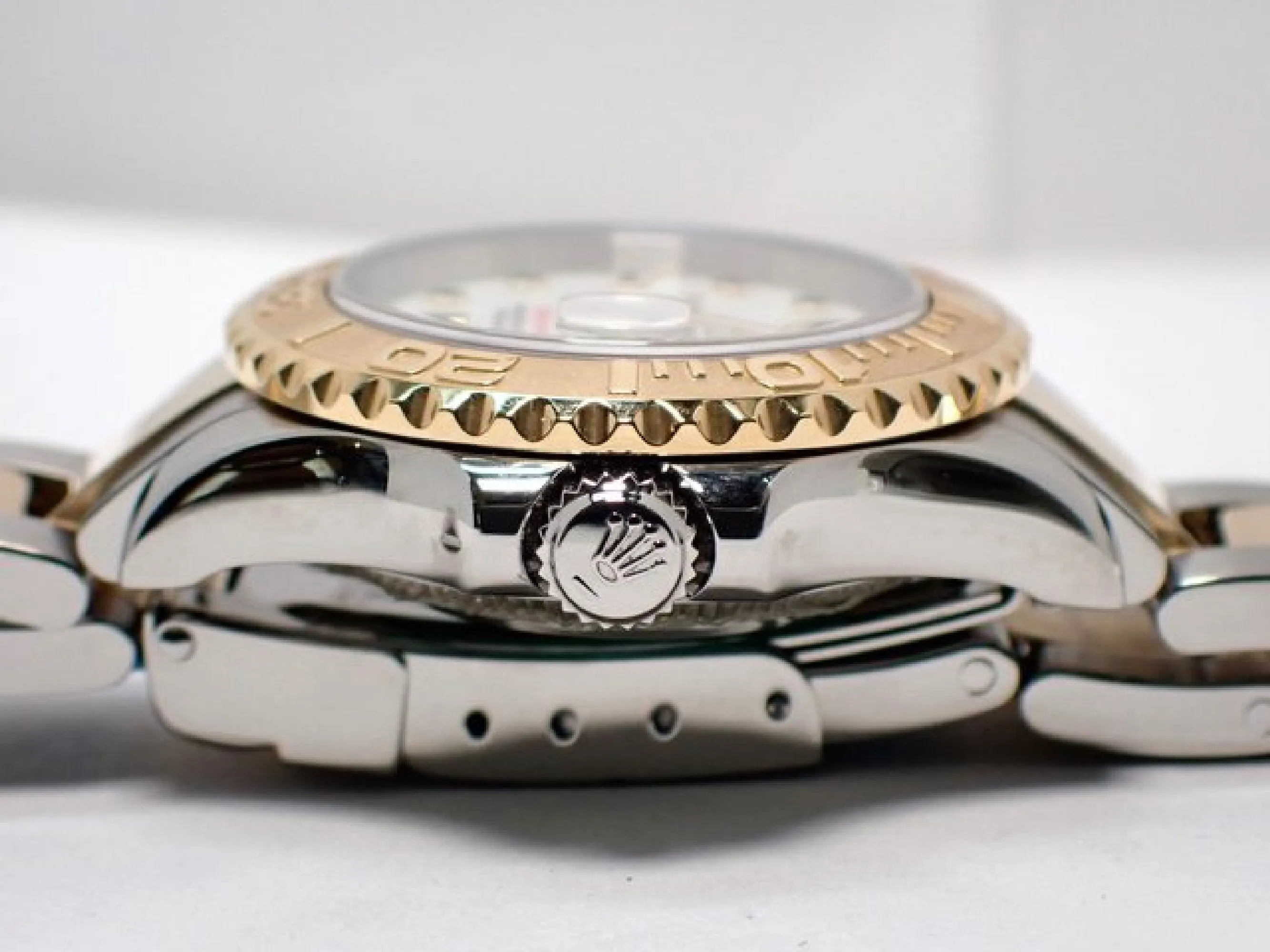 ROLEX YACHT-MASTER 29 MM white 169623 D series 18KYG combination '05 Mens 184059816