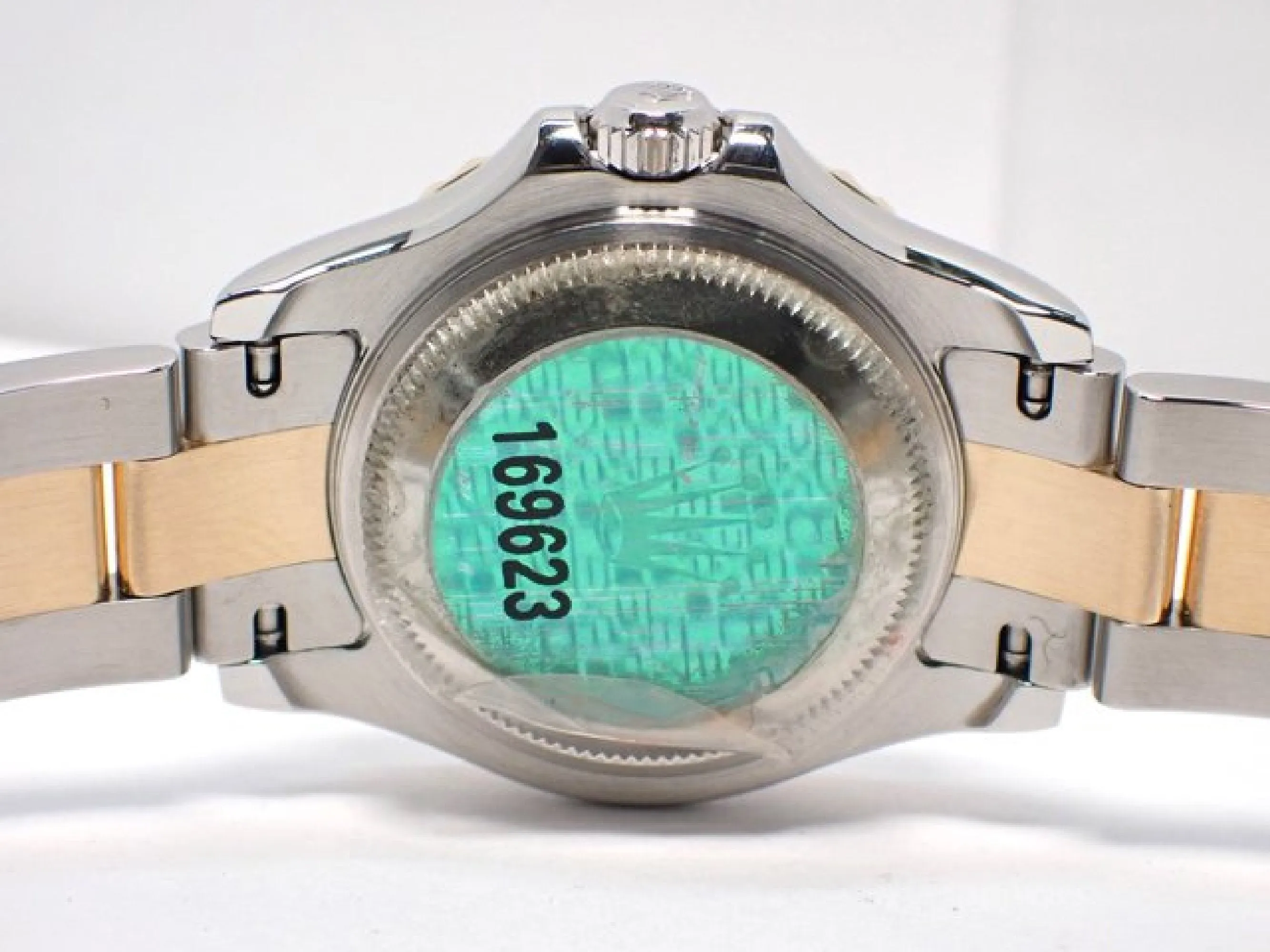 ROLEX YACHT-MASTER 29 MM white 169623 D series 18KYG combination '05 Mens 184059816