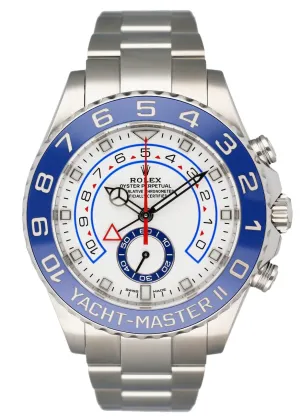 Rolex Yacht-Master II Steel Mercedes Hands 116680 Mens Watch Box Papers