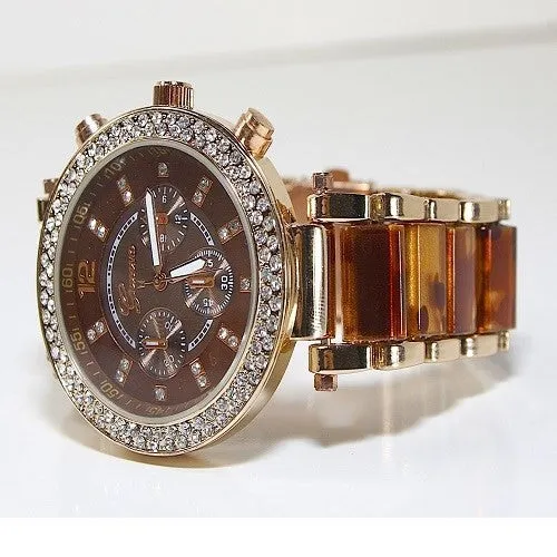 Rose Gold & Tortoise Shell Watch