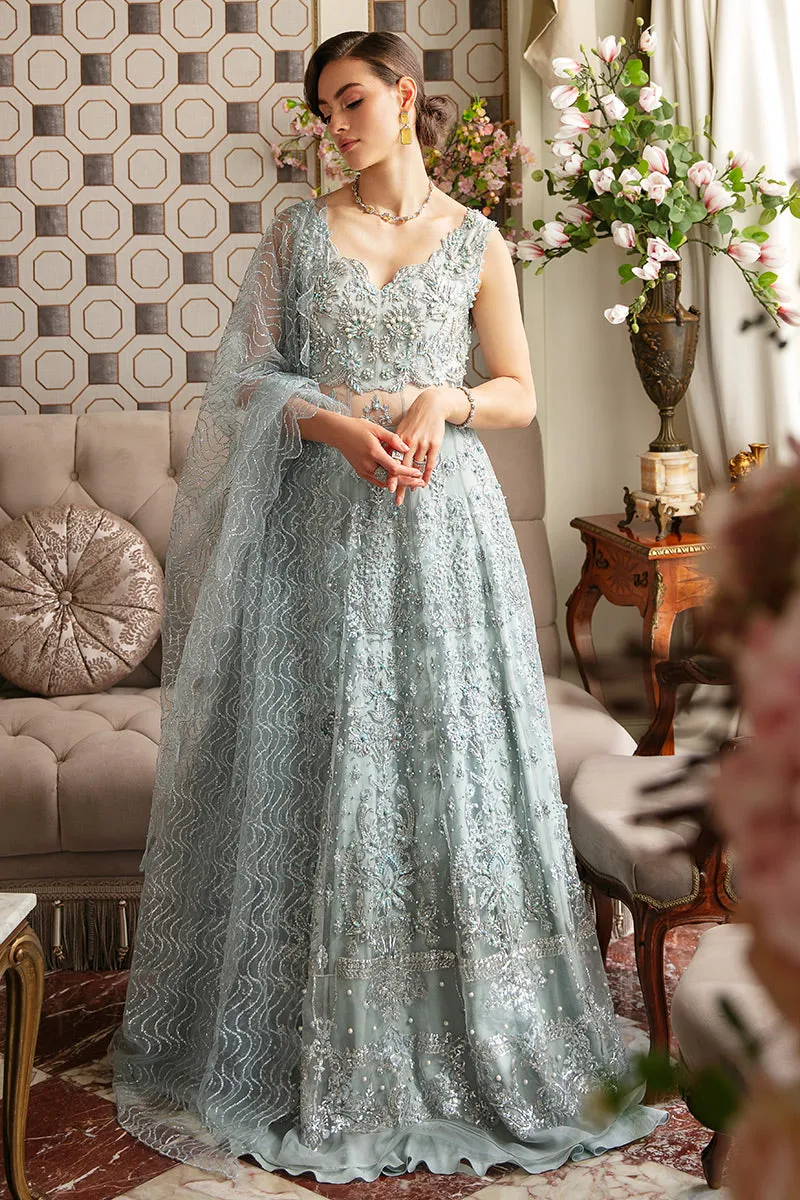 Sabine TDL22-08 | Mushq Serendipity Trousseau De Luxe 2022 Luxury Wedding Collection | Embroidered Net Suits