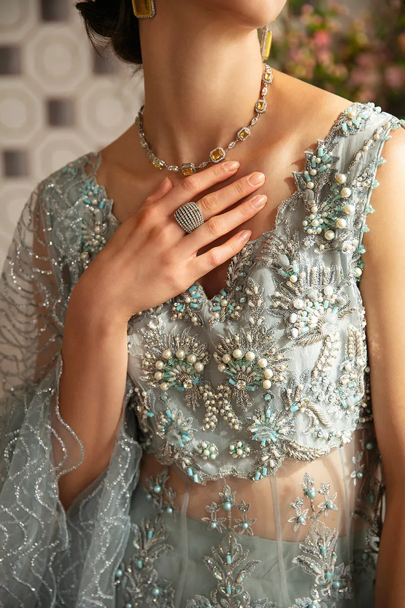 Sabine TDL22-08 | Mushq Serendipity Trousseau De Luxe 2022 Luxury Wedding Collection | Embroidered Net Suits