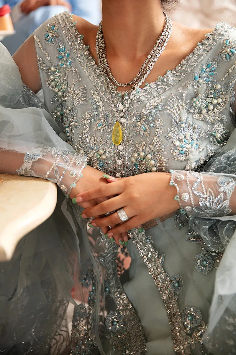 Sabine TDL22-08 | Mushq Serendipity Trousseau De Luxe 2022 Luxury Wedding Collection | Embroidered Net Suits