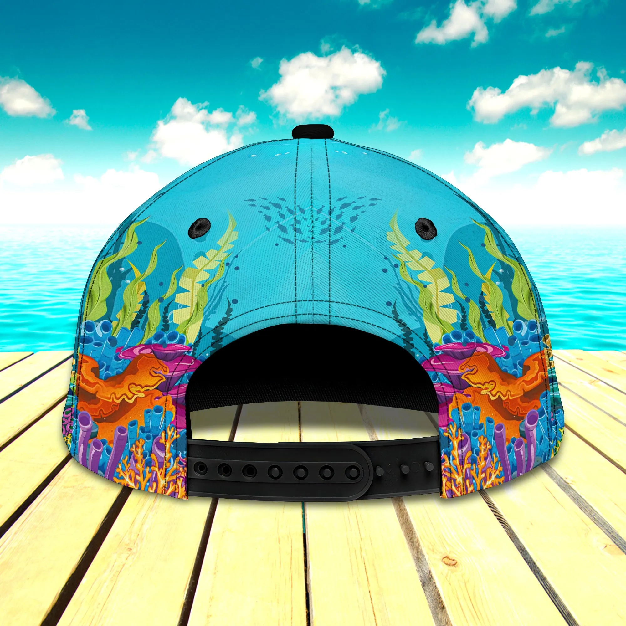 Sea Turtle - Personalized Name Cap - Loop - Vhv-cap-073