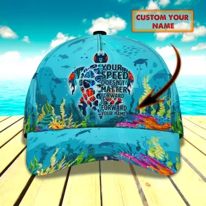 Sea Turtle - Personalized Name Cap - Loop - Vhv-cap-073