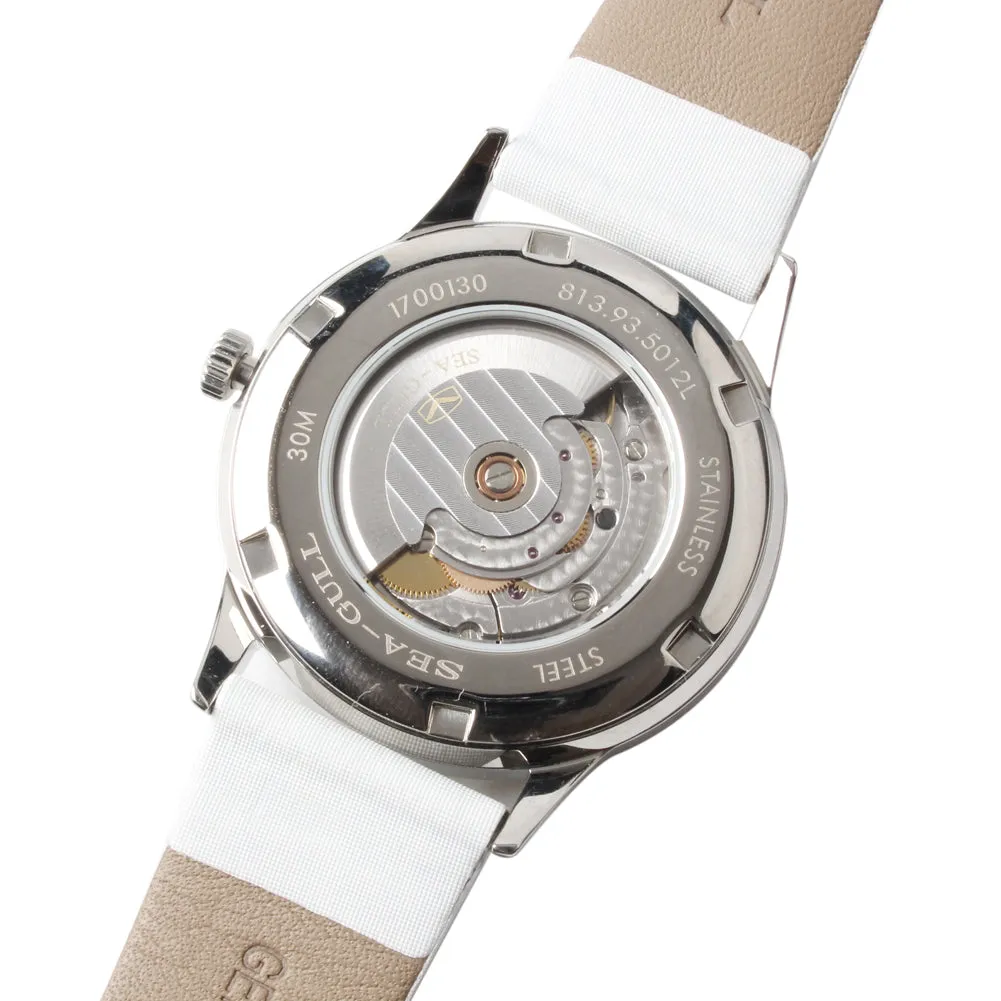 Seagull Auto Date 3 Hands Flower Pattern Automatic Women's Watch 813.93.5012L