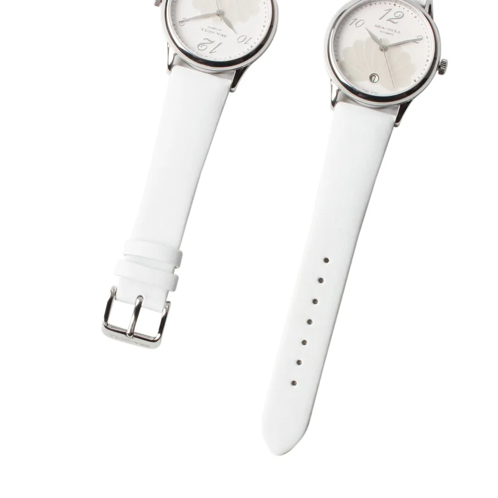 Seagull Auto Date 3 Hands Flower Pattern Automatic Women's Watch 813.93.5012L