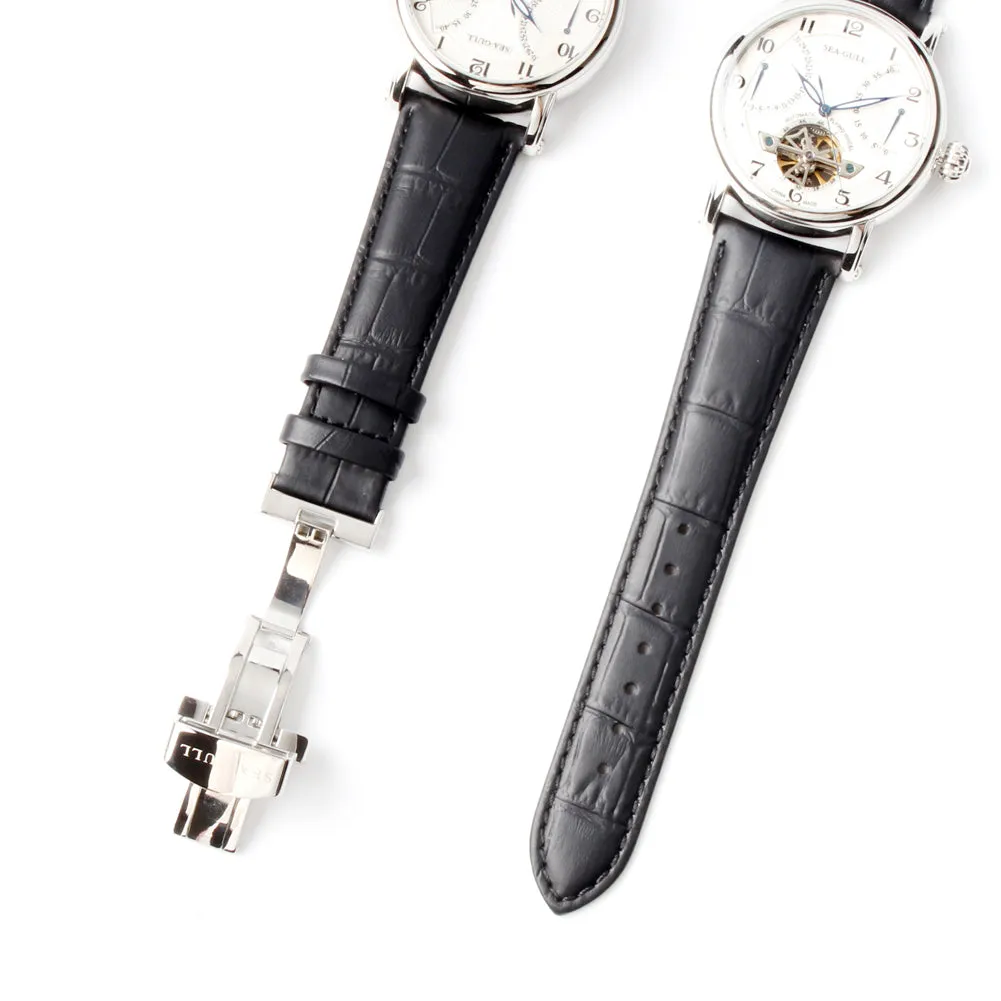 Seagull automatic self winding 42mm watch power reserve date display sapphire crystal 819.317