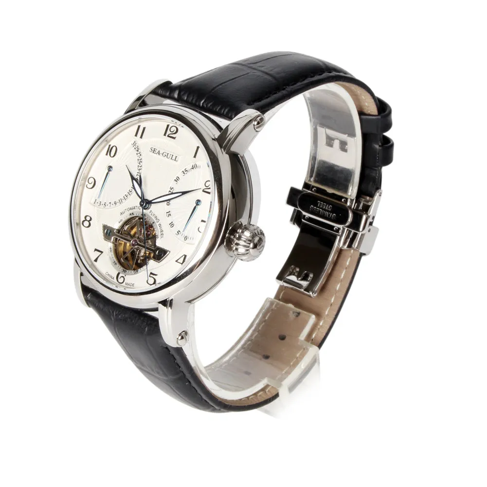 Seagull automatic self winding 42mm watch power reserve date display sapphire crystal 819.317