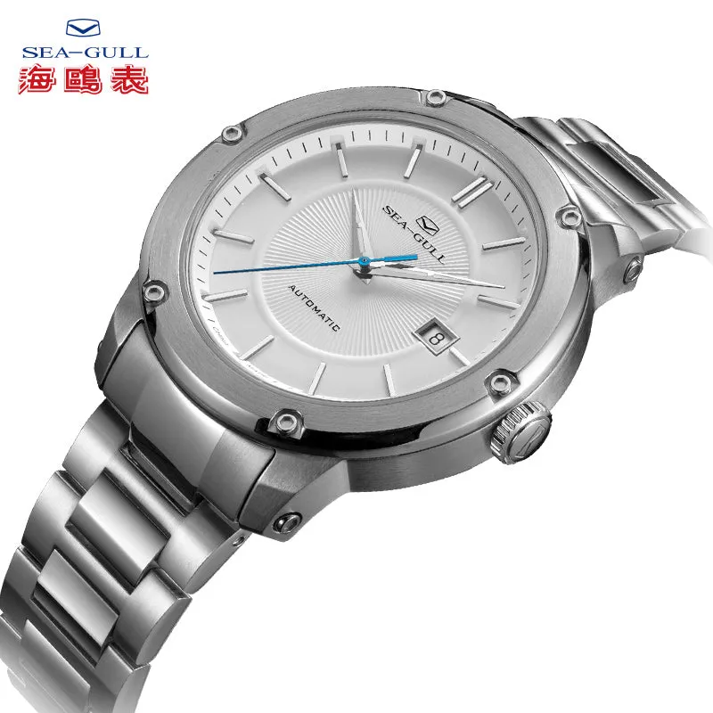 Seagull Fashion Casual Auto Date 5ATM Exhibition Back ST2130 Movement Automatic Men's Watch 816.12.1021