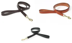 Shires Digby & Fox Flat Leather Dog Lead