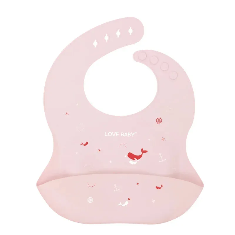 Silicone Kids Adjustable Bibs