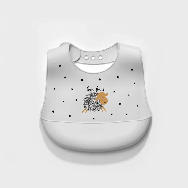 Silicone Kids Adjustable Bibs
