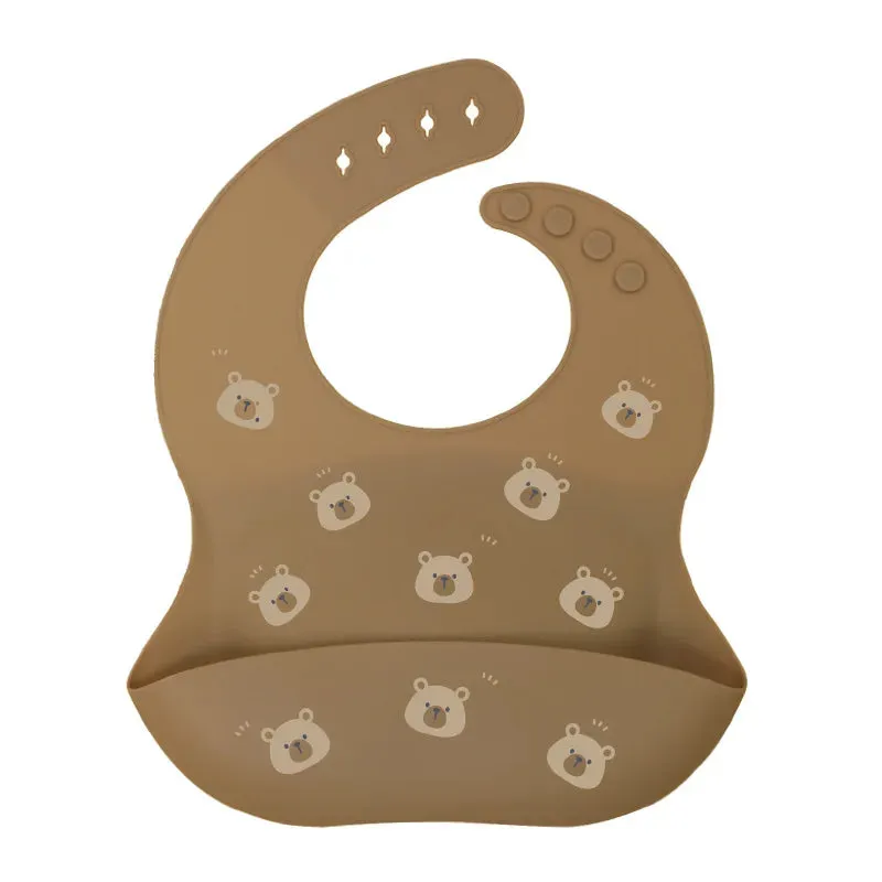 Silicone Kids Adjustable Bibs