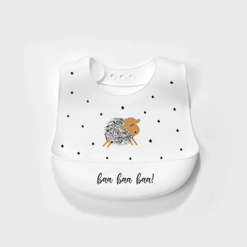 Silicone Kids Adjustable Bibs
