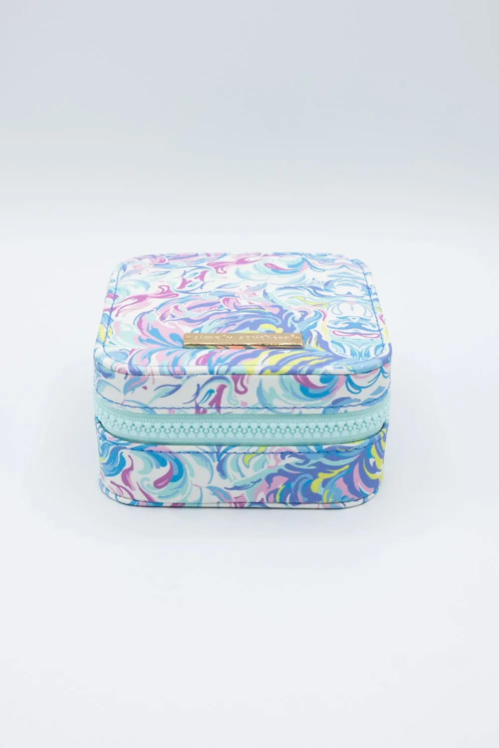 Simply Southern Jewelry Box Case in Light Blue | 0125-BAG-JWLCASE-WTRCLR