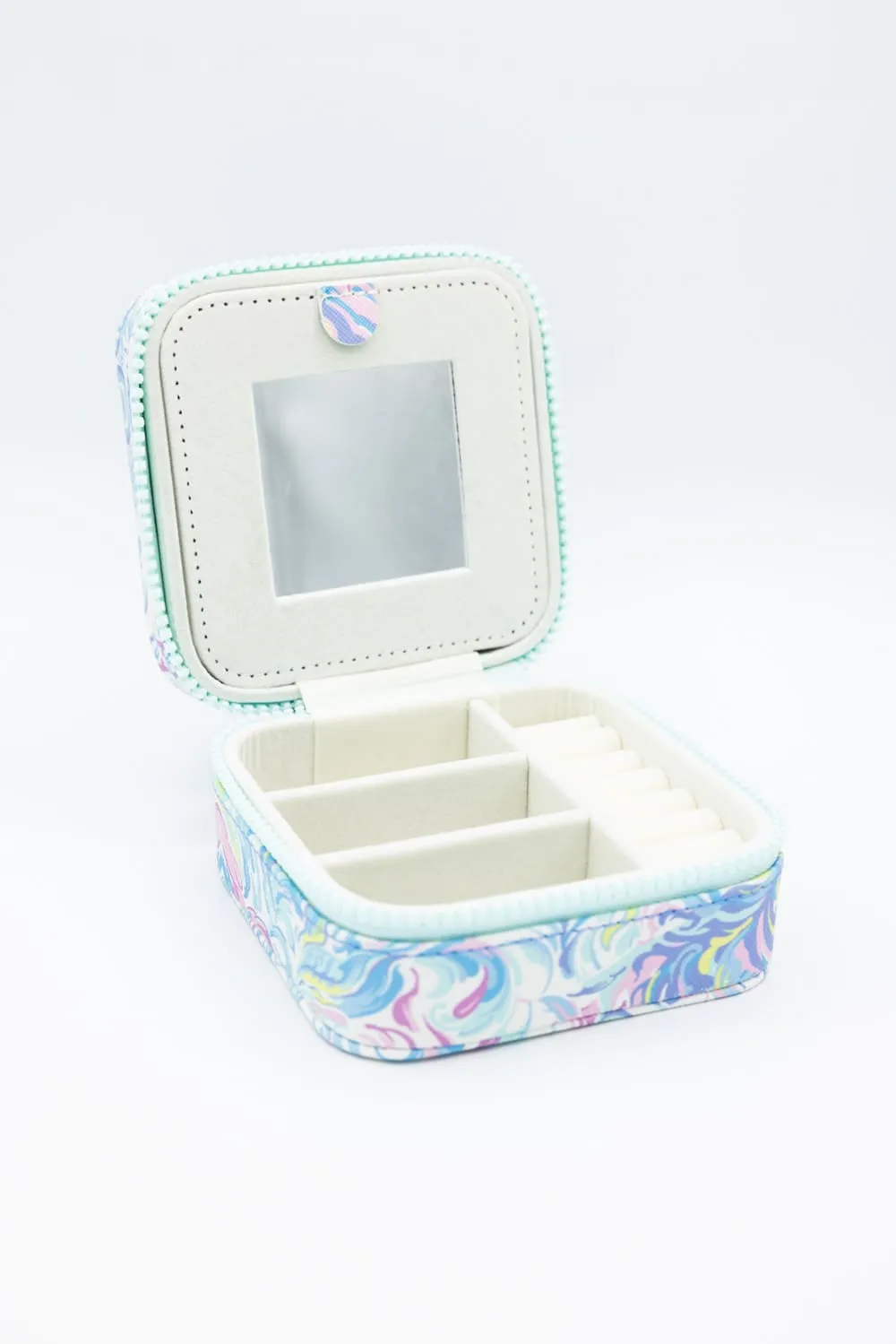 Simply Southern Jewelry Box Case in Light Blue | 0125-BAG-JWLCASE-WTRCLR