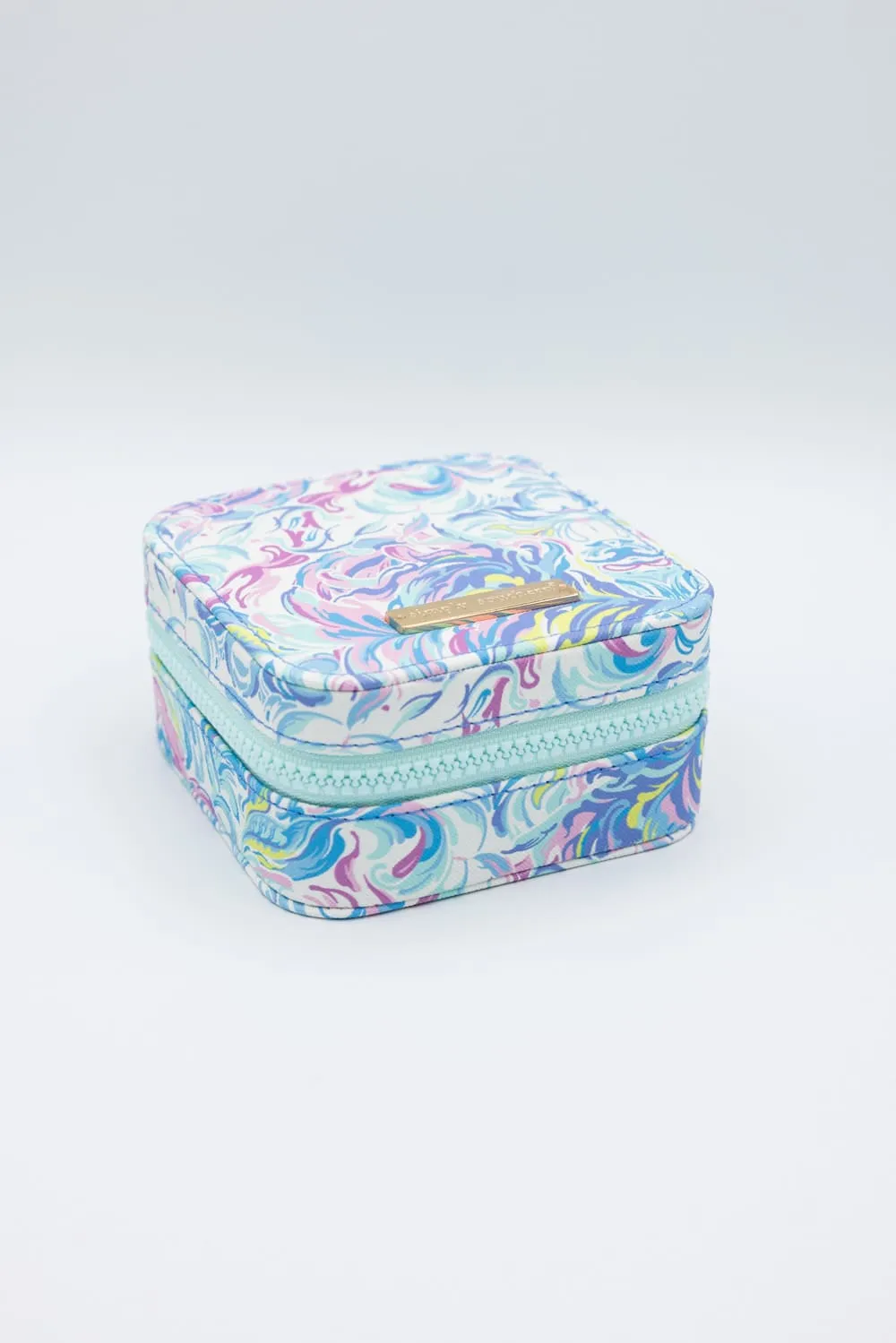 Simply Southern Jewelry Box Case in Light Blue | 0125-BAG-JWLCASE-WTRCLR