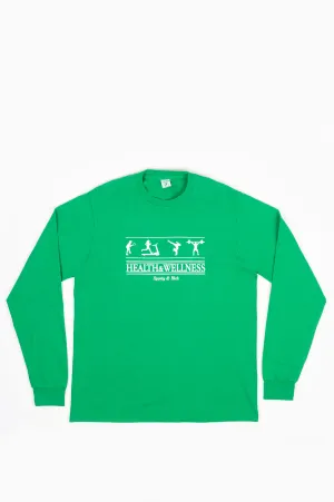 SPORTY AND RICH HEALTH & WELLNESS LONG SLEEVE T-SHIRT JOLLY GREEN