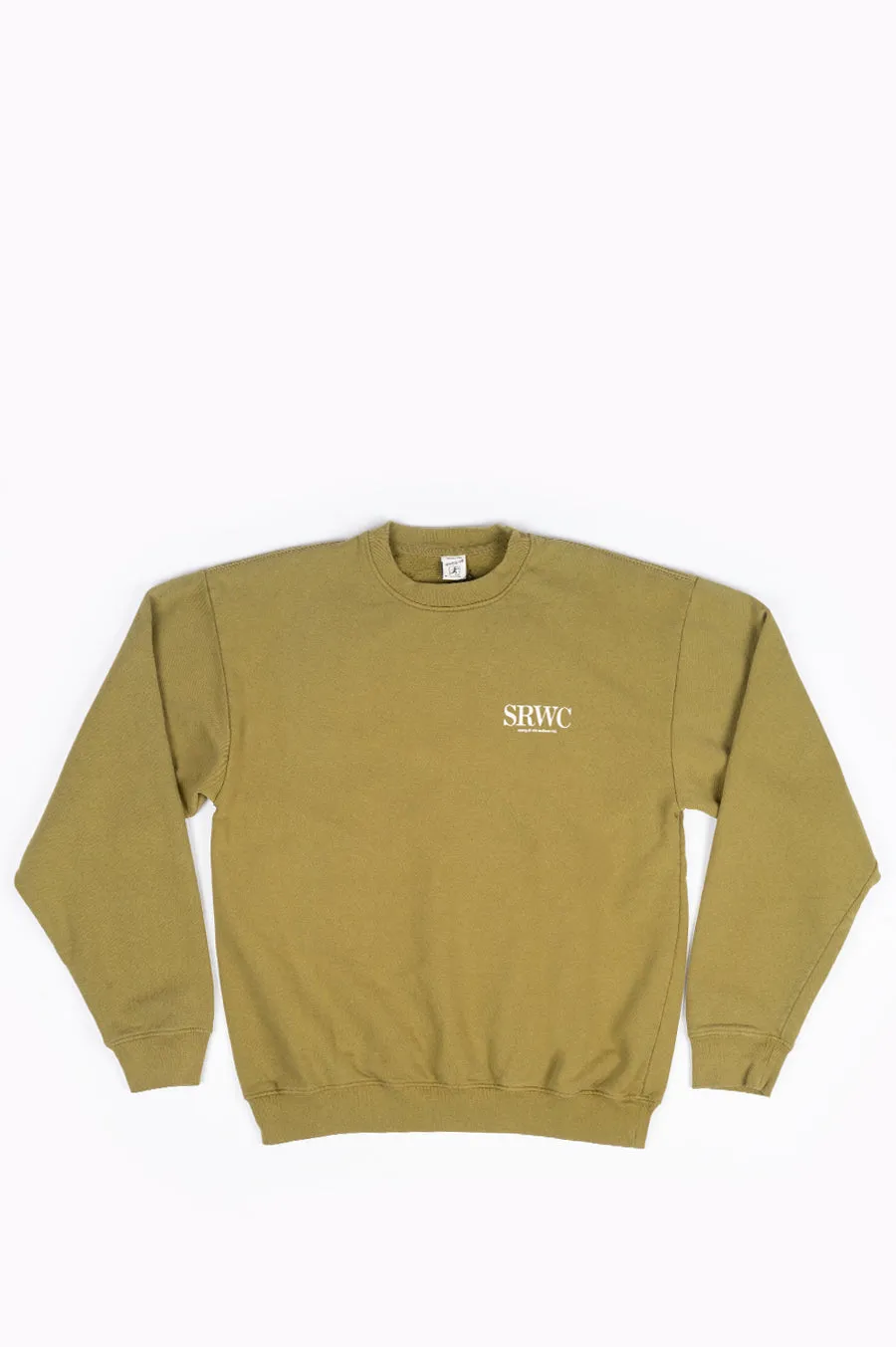 SPORTY AND RICH UPPER EAST SIDE CREWNECK OLIVE