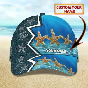 Starfish- Personalized Name Cap - Loop - H9h3-422