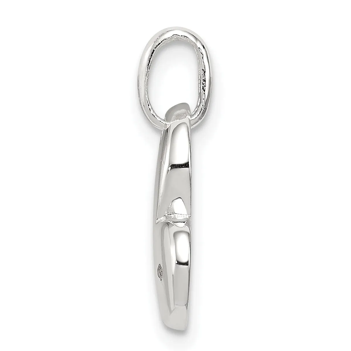 Sterling Silver 0.05 ct Diamond Heart Pendant