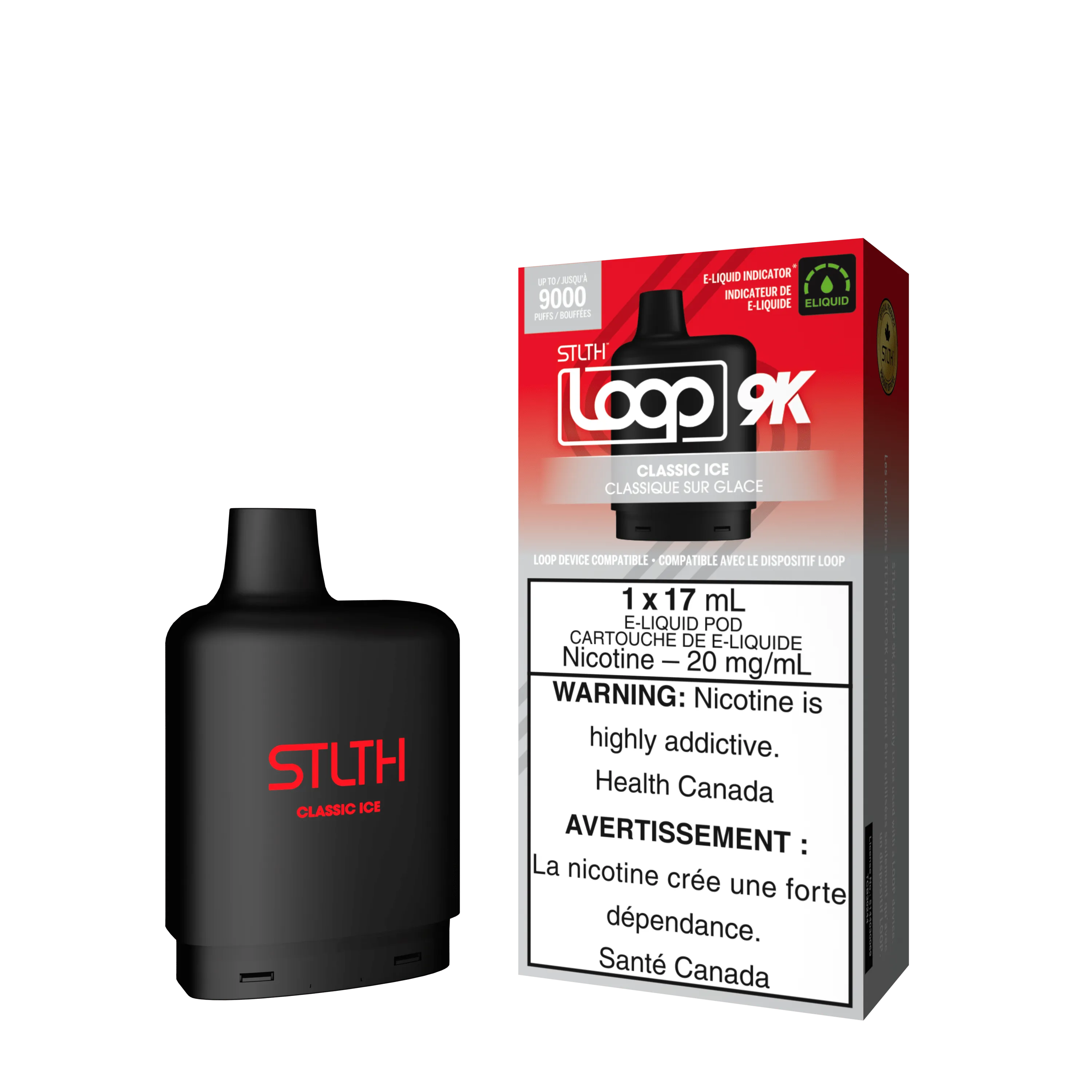 STLTH Loop 9K Pod - Classic Ice