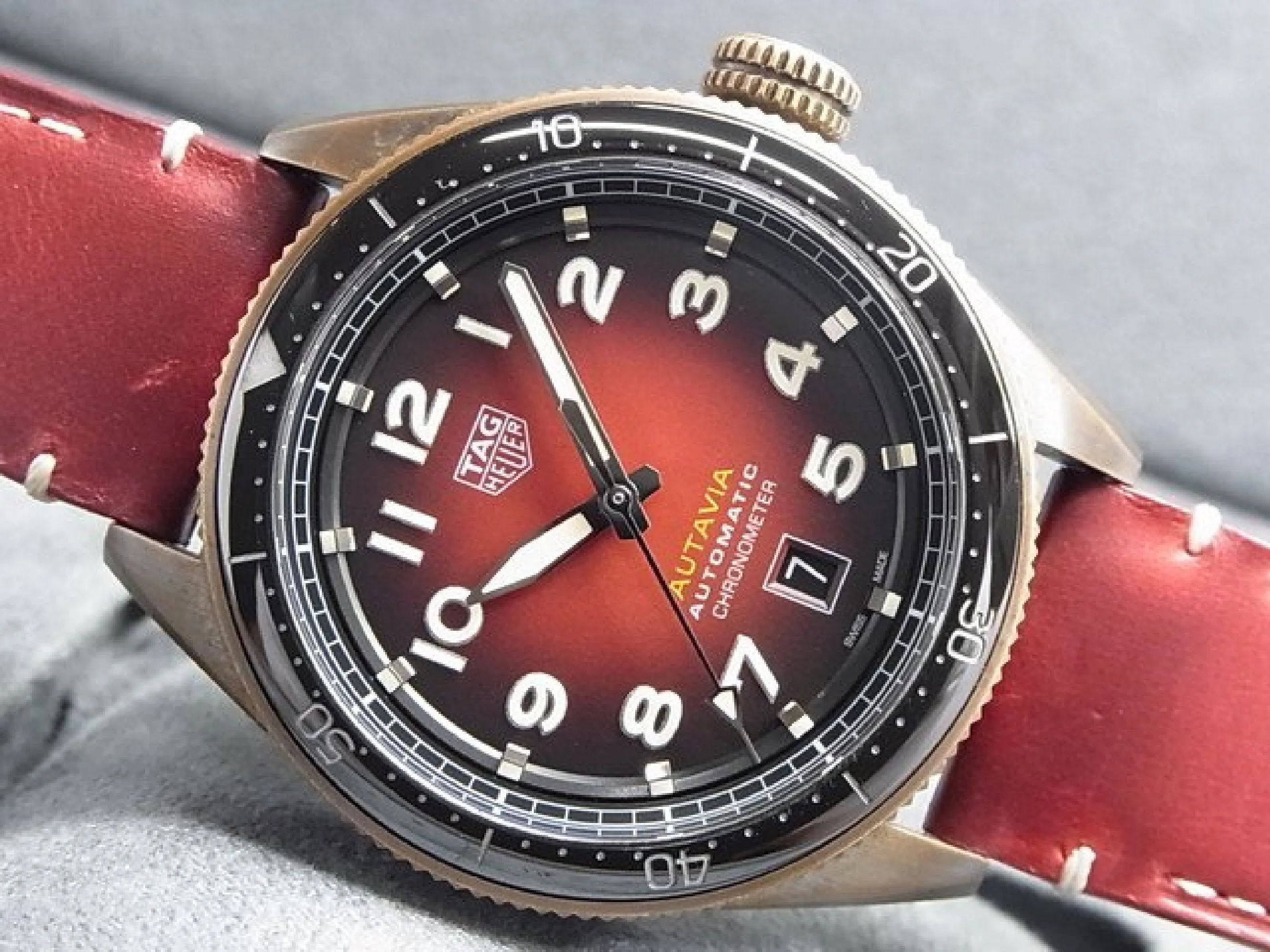 TAG HEUER Autavia Special edition bronze 42 MM WBE5192 Genuine goods Mens 170059424