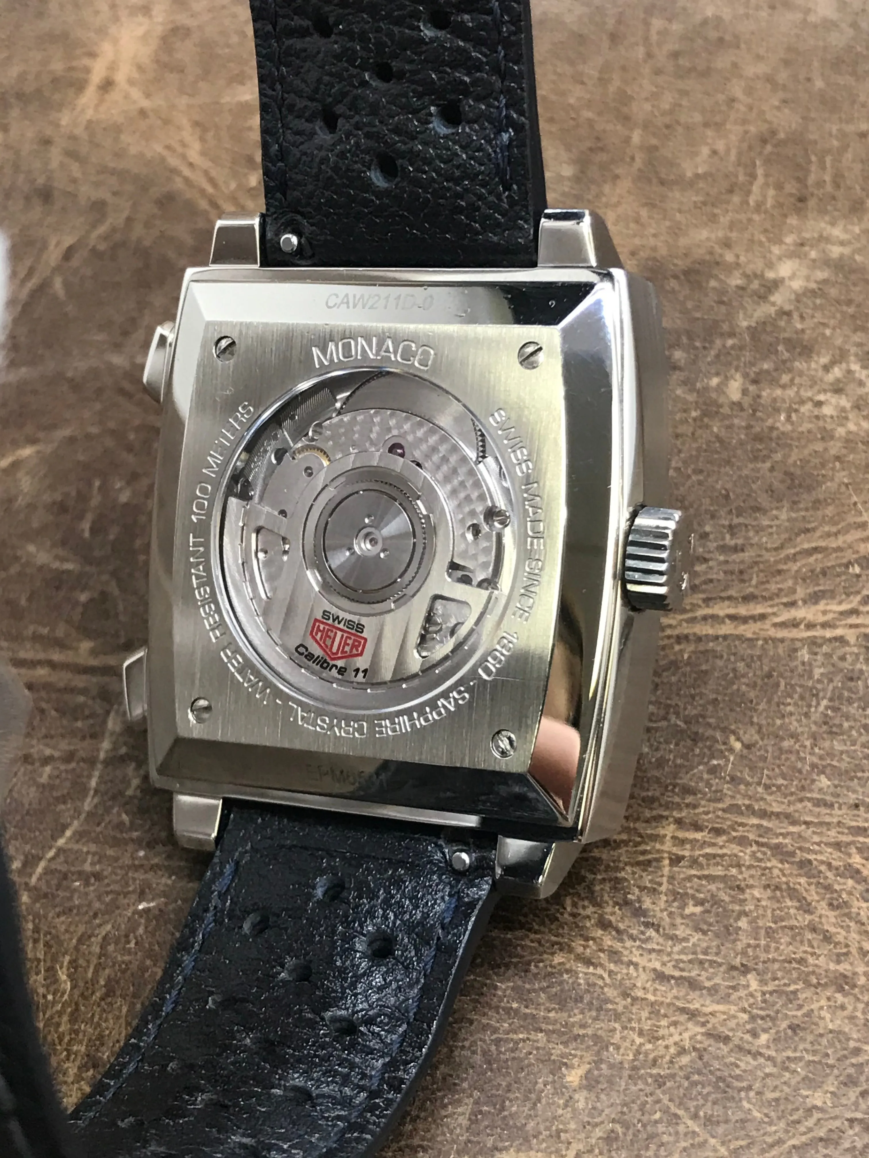 TAG Heuer Monaco Steve Mcqueen CAW211D-0 Blue and White Dial Automatic Men's Watch