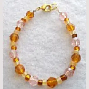 The Lillystone Collection Classic Brown and Gold Beaded Bracelet (special order - sold out)