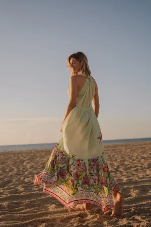 THIRA DRESS - SECRET GARDEN GREEN