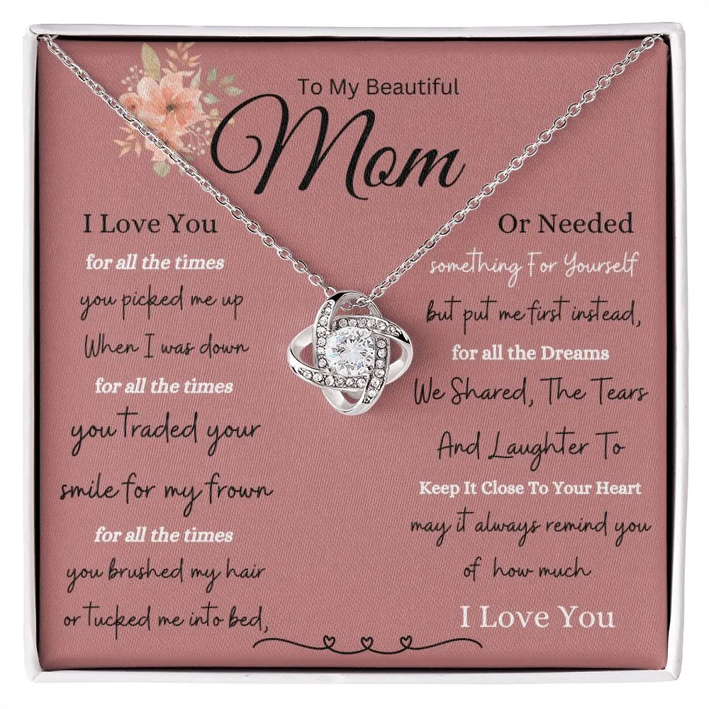 To My Mom For All The Times You Picked Me Up