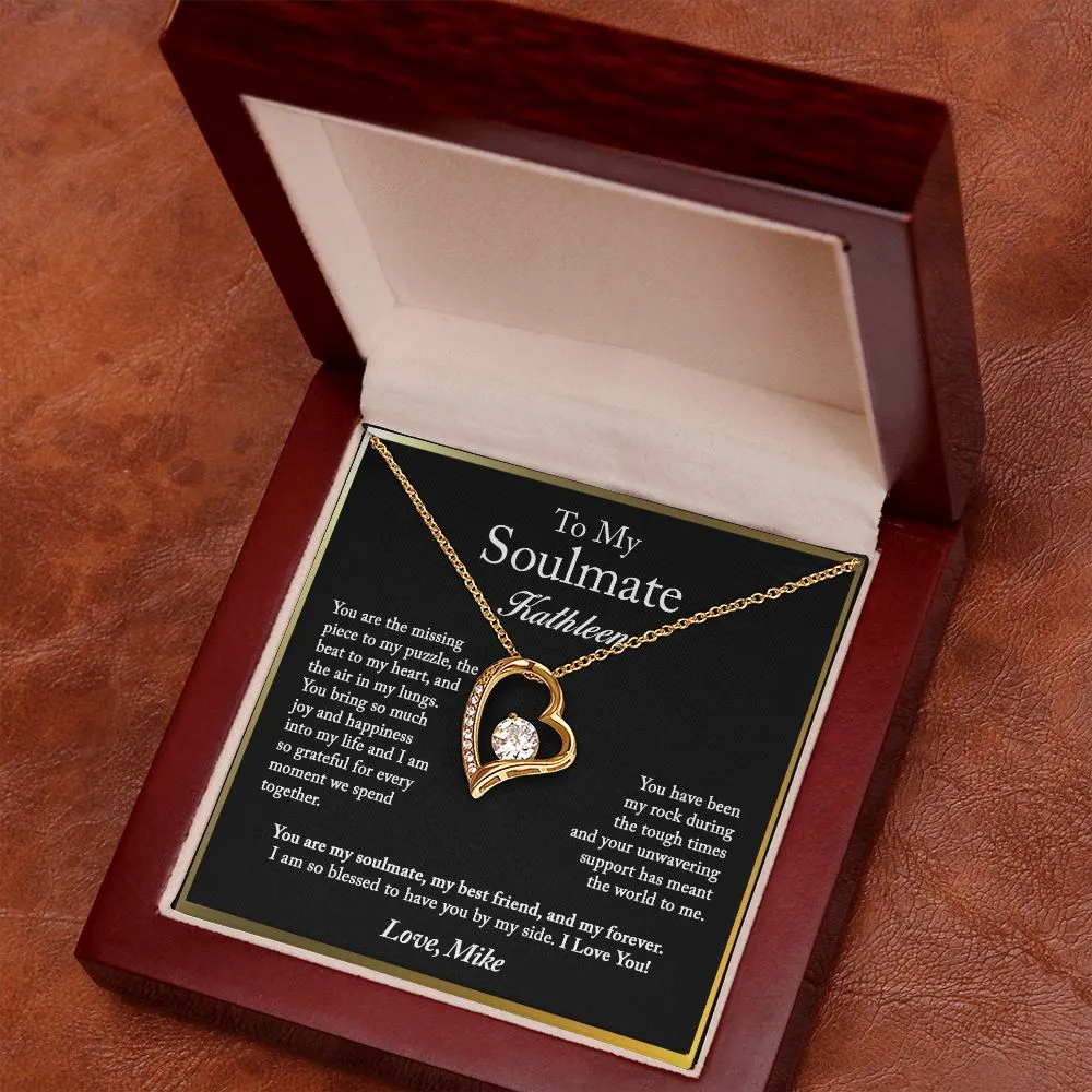 To My Soulmate Forever Love Necklace