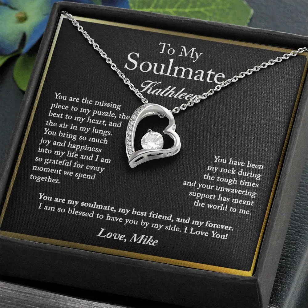 To My Soulmate Forever Love Necklace