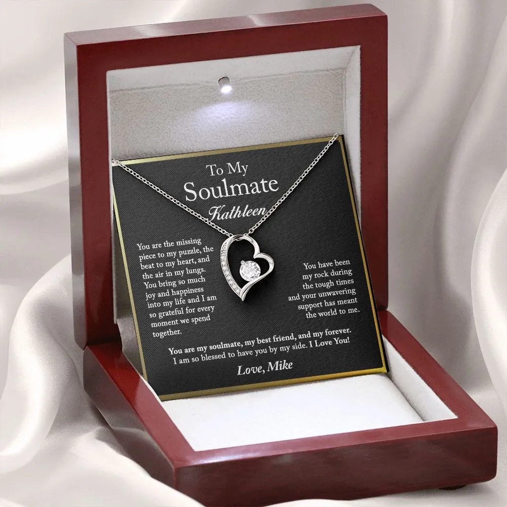 To My Soulmate Forever Love Necklace