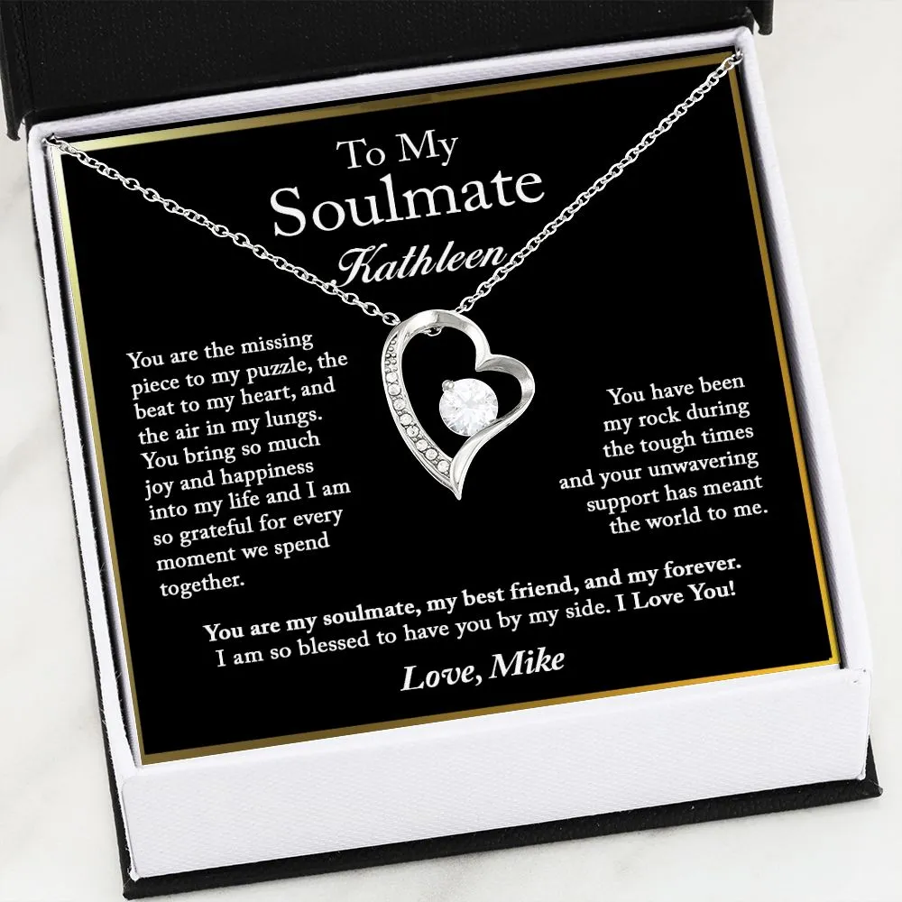 To My Soulmate Forever Love Necklace