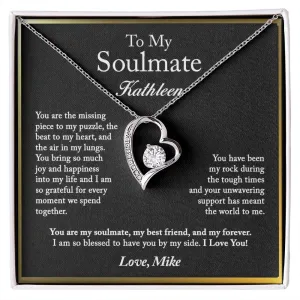 To My Soulmate Forever Love Necklace