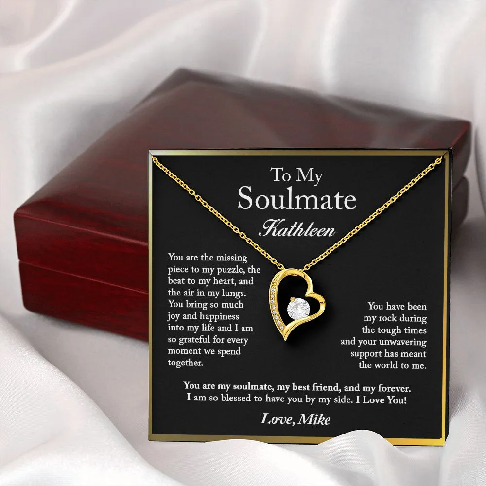 To My Soulmate Forever Love Necklace