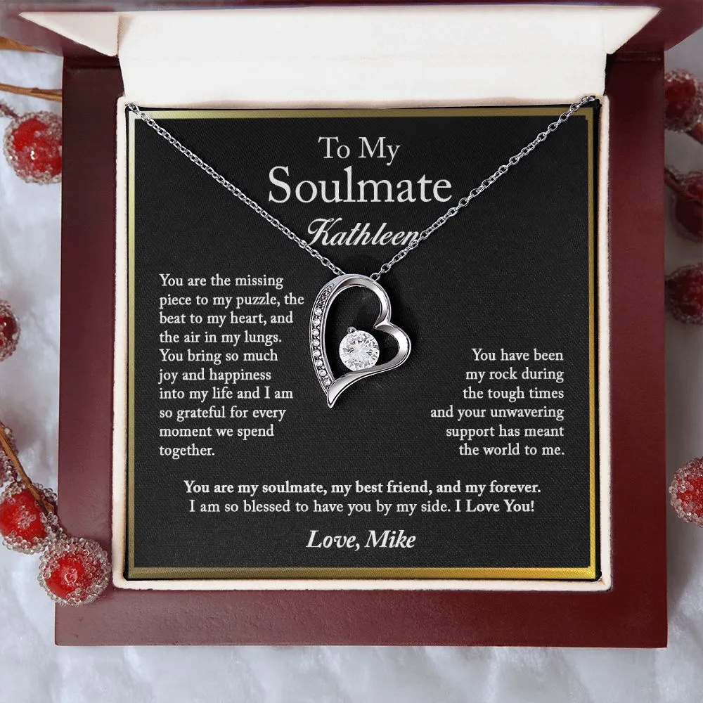 To My Soulmate Forever Love Necklace
