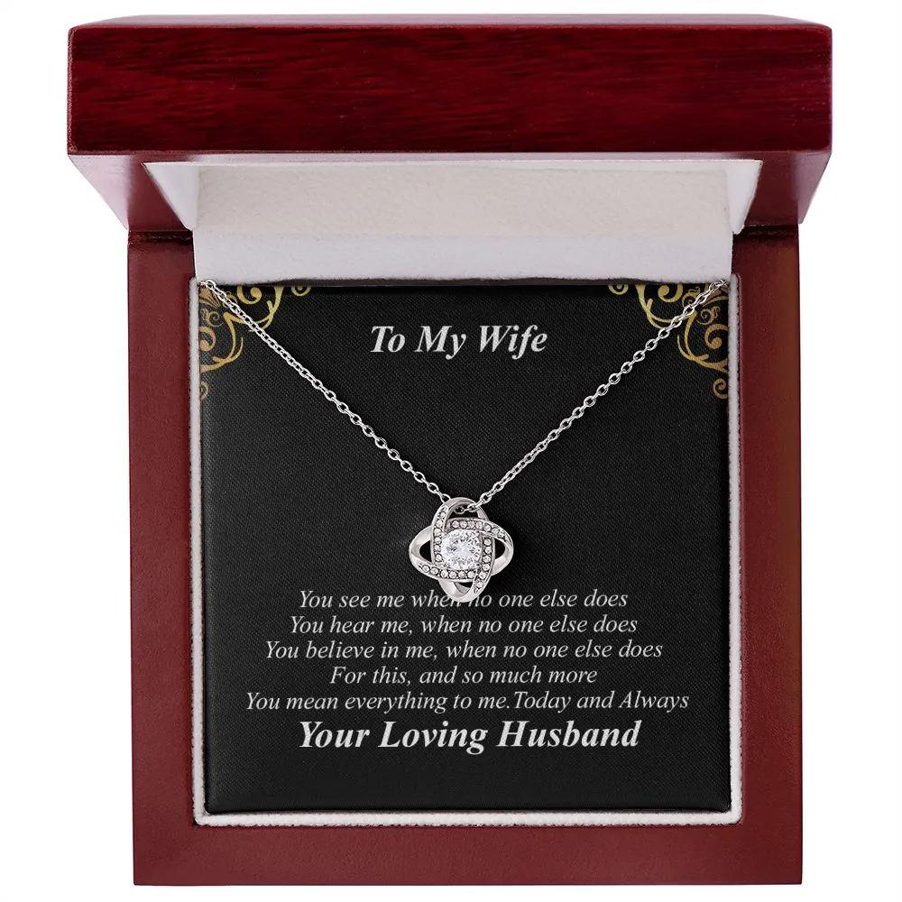 To My Wife Necklace - You Are My Everything