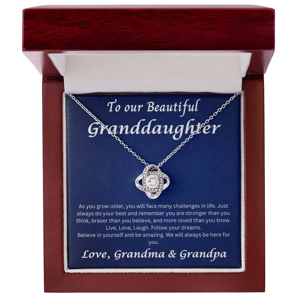 To Our Beautiful Granddaughter Necklace