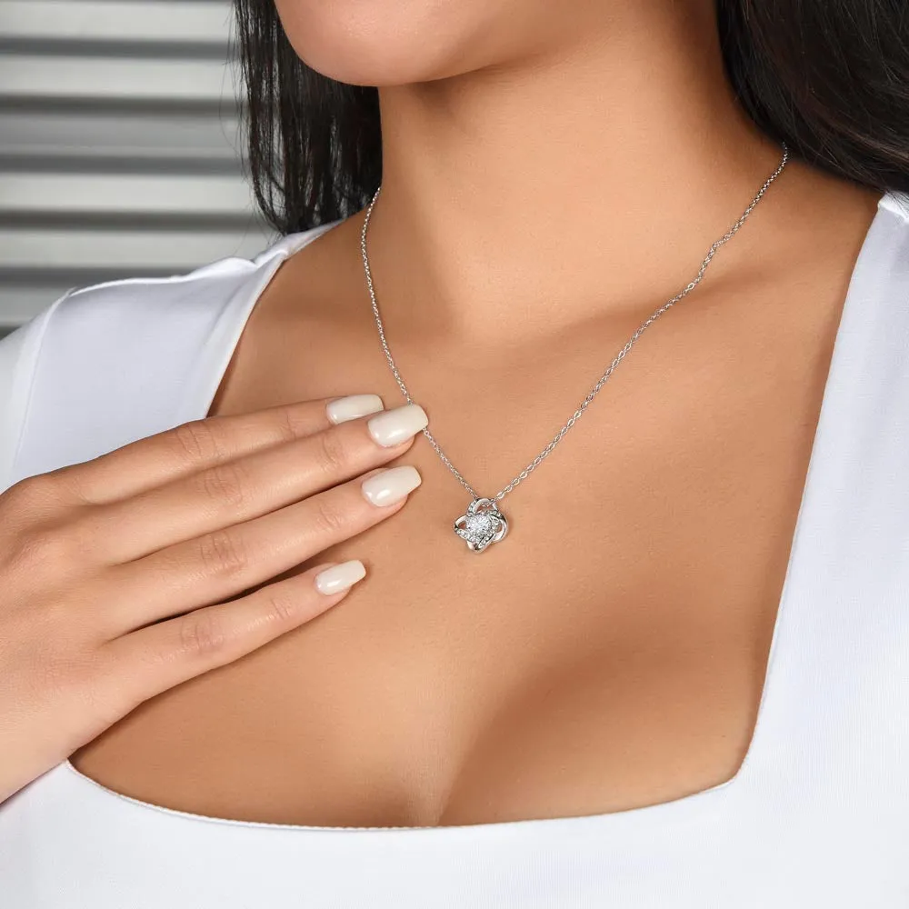 To Our Granddaughter (Love Grandma and Grandpa) | 14k White Gold and Stainless Steel
