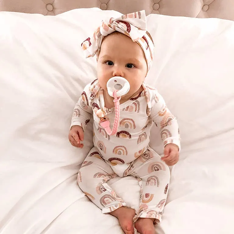 TOAST SWEETIE STRAP SILICONE ONE-PIECE PACIFIER CLIP