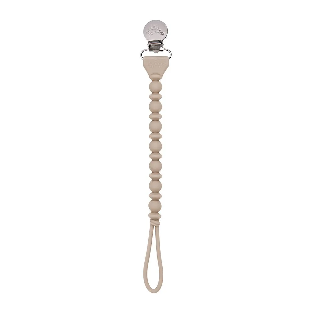 TOAST SWEETIE STRAP SILICONE ONE-PIECE PACIFIER CLIP